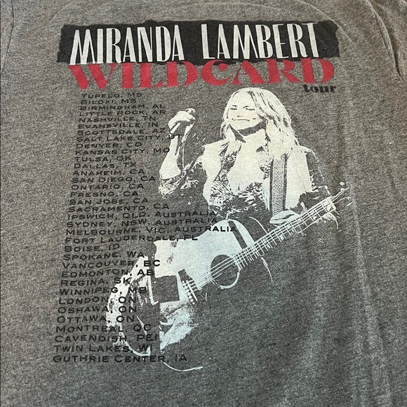 Miranda Lambert Wildcard Tour Graphic TShirt Estimated Size Large - Picture 5 of 5